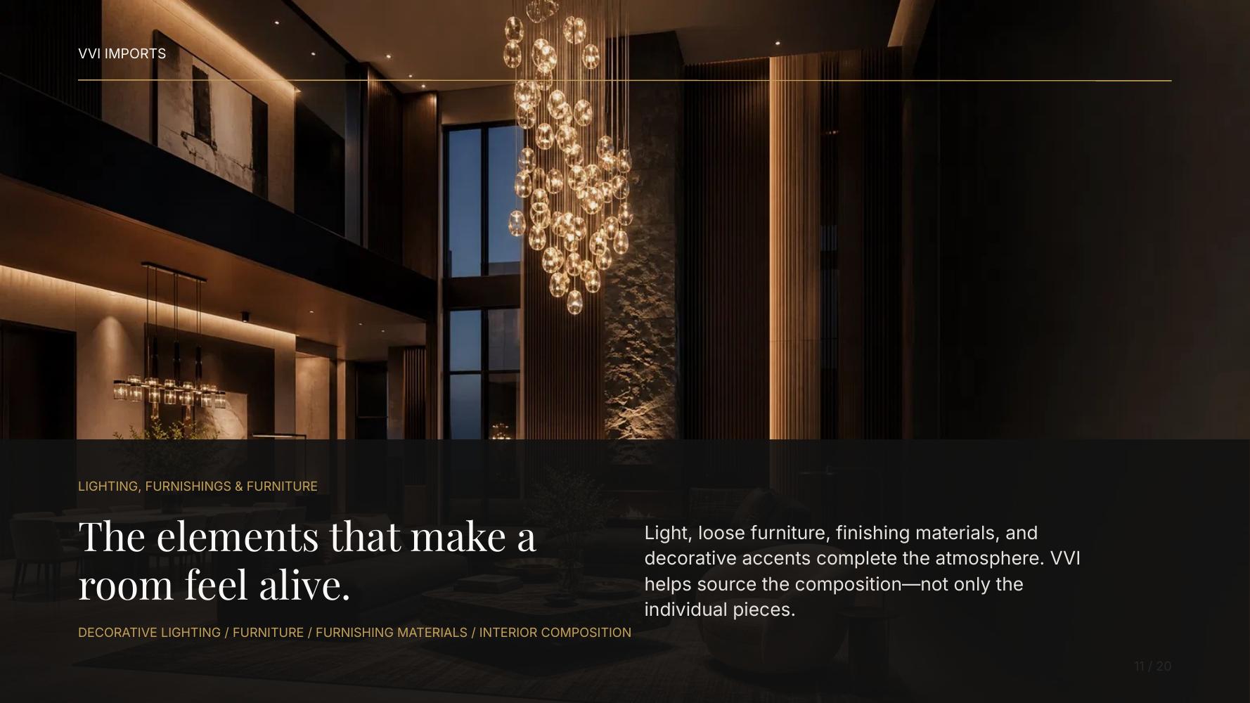 Lighting, Furnishings & Furniture