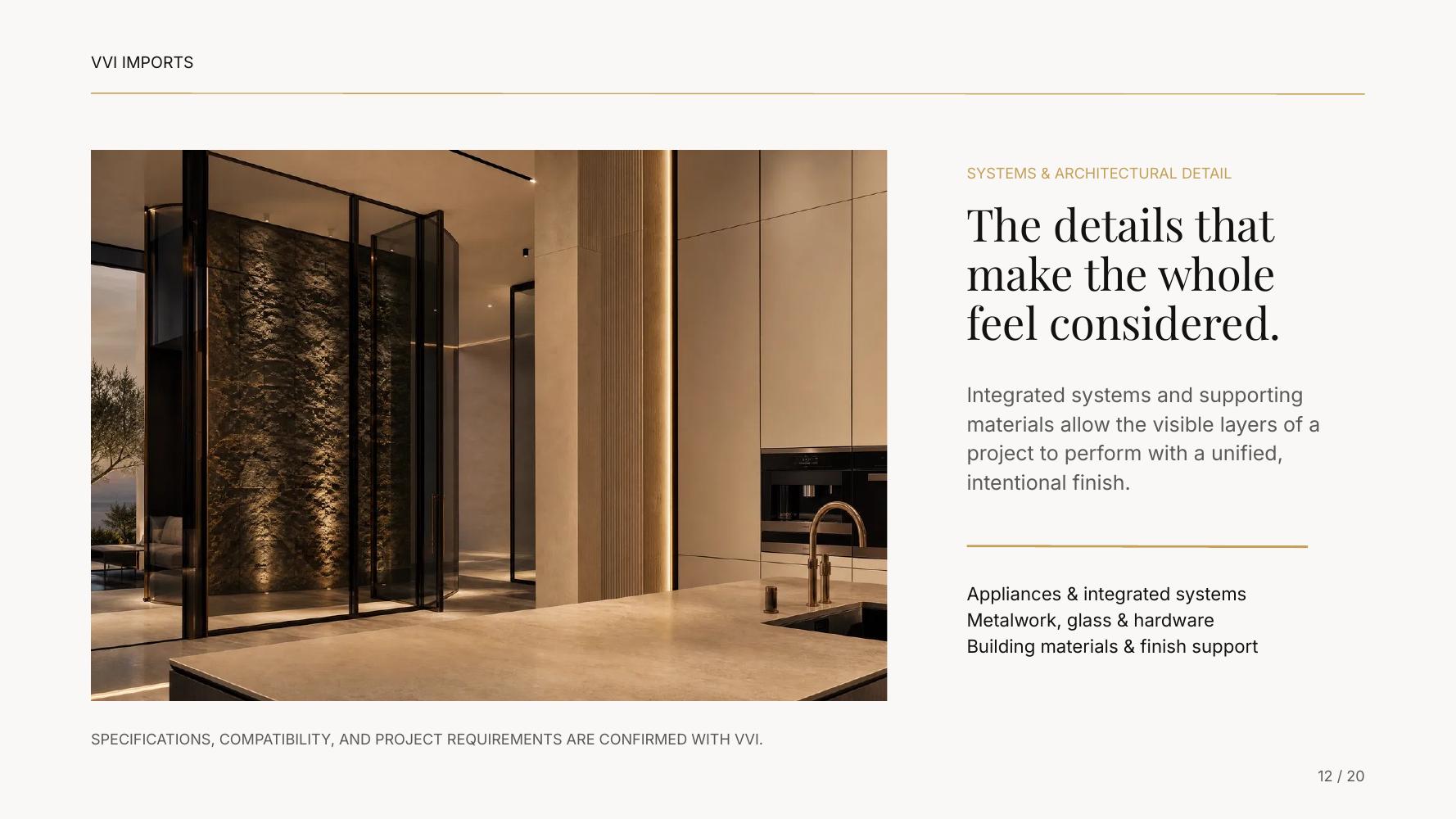 Systems & Architectural Detail