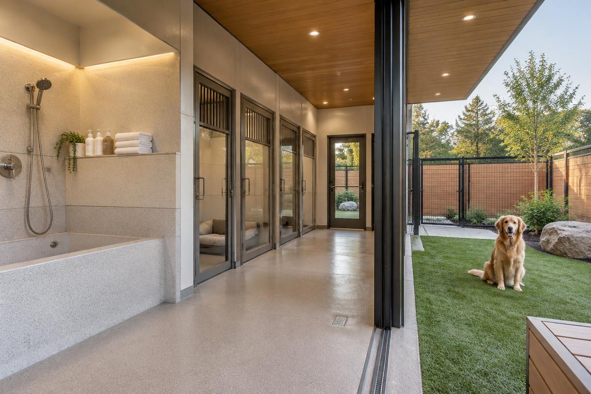 Pet Care project featuring Solid Board, WPC Decking & Fencing, Wall Systems